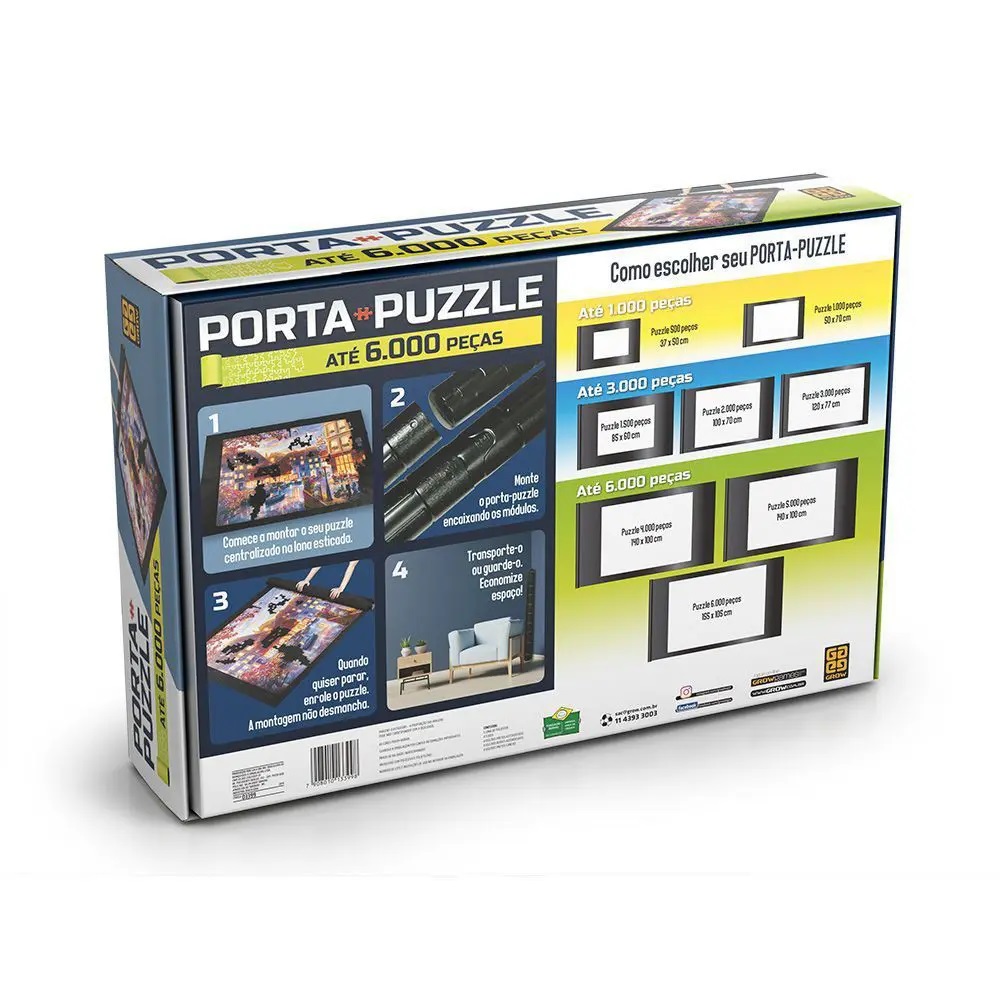 Porta puzzle - Quebra Cabeça - até 6000 peças 3399 - Grow - Real Brinquedos