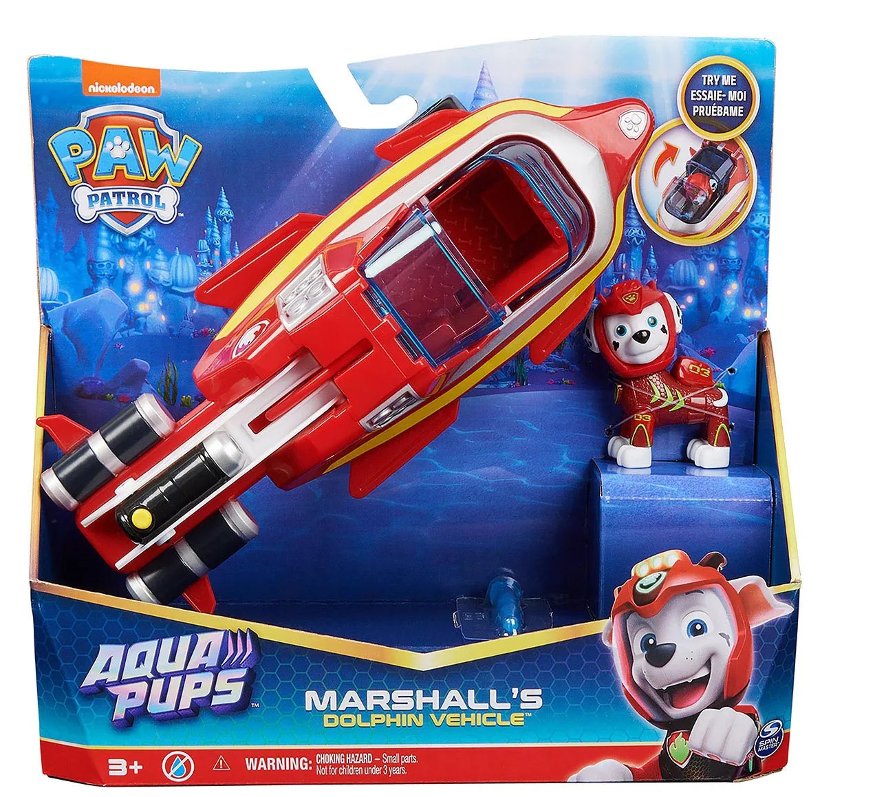 Patrulha Canina - Veículo Temático Aqua Pups Do Marshall - 3478 - Sunn ...