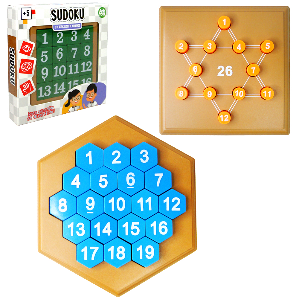 Tabuleiro Sudoku para Crianças - Brinquedos quebra-cabeça