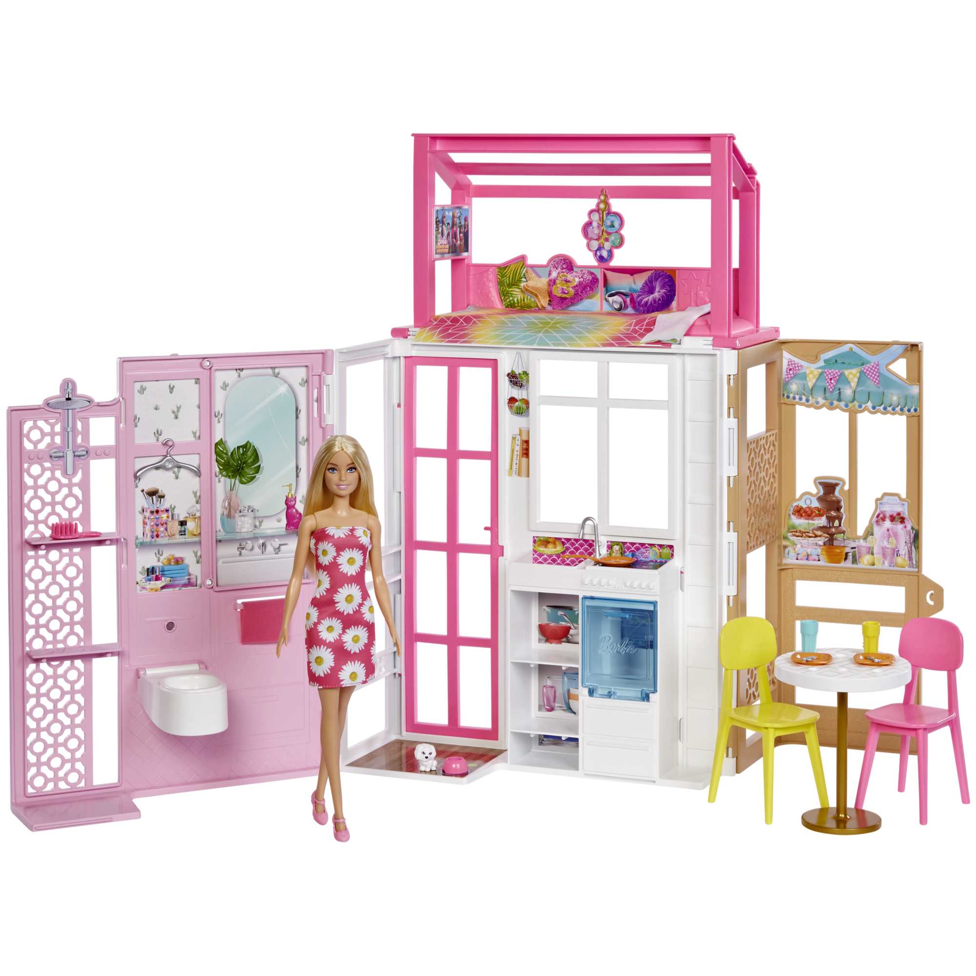 Barbie Casa Glam C/ Boneca - HCD48 - Mattel - Real Brinquedos