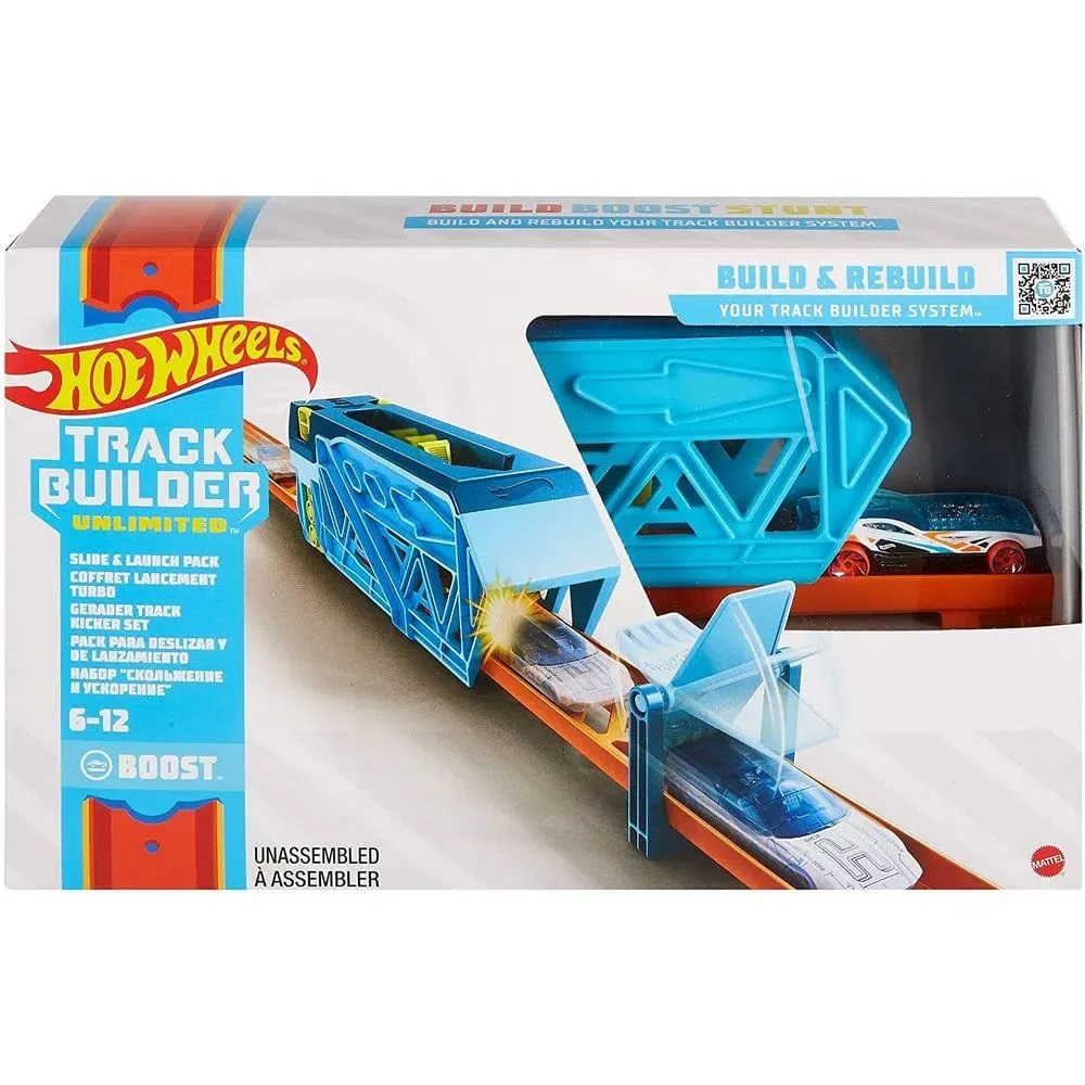 Pista Hot Wheels Track Builder Pista De Impulso - GLC87/GVG08 - Mattel -  Real Brinquedos