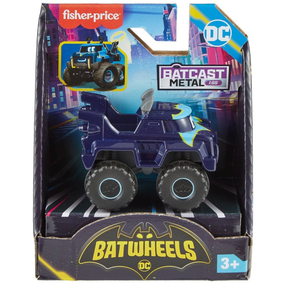 Mini Veiculo Batwheels Dc - Fisher-Price - HML12 - Mattel - Real Brinquedos