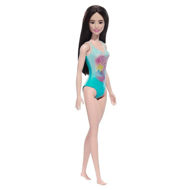 Barbie Bambola Da Spiaggia Con Costume Rosa E Capelli Biondi - Gioco Narrativo Per Bambine 3+ Anni