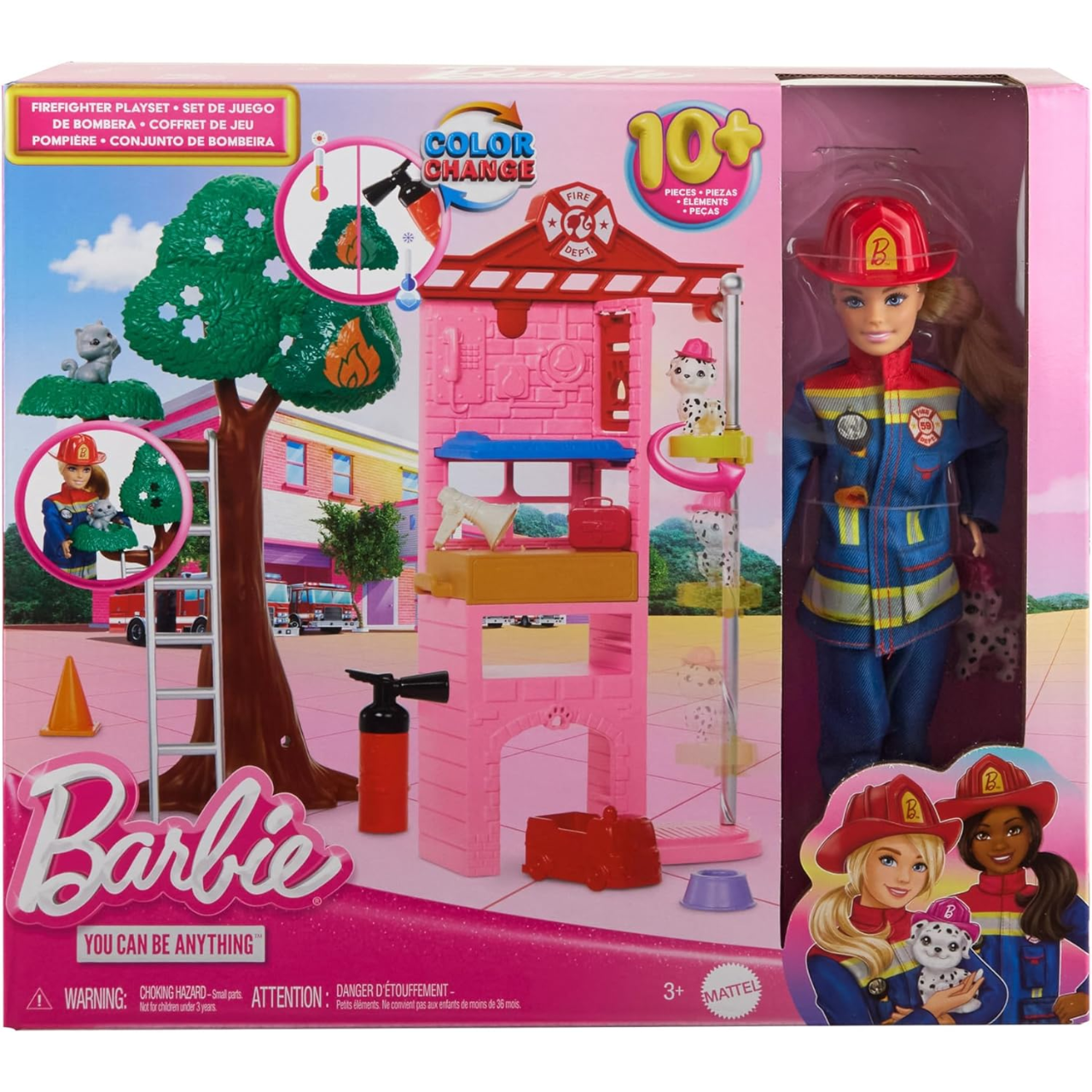 Conjunto Barbie Bombeira HRG55 - Mattel - Real Brinquedos