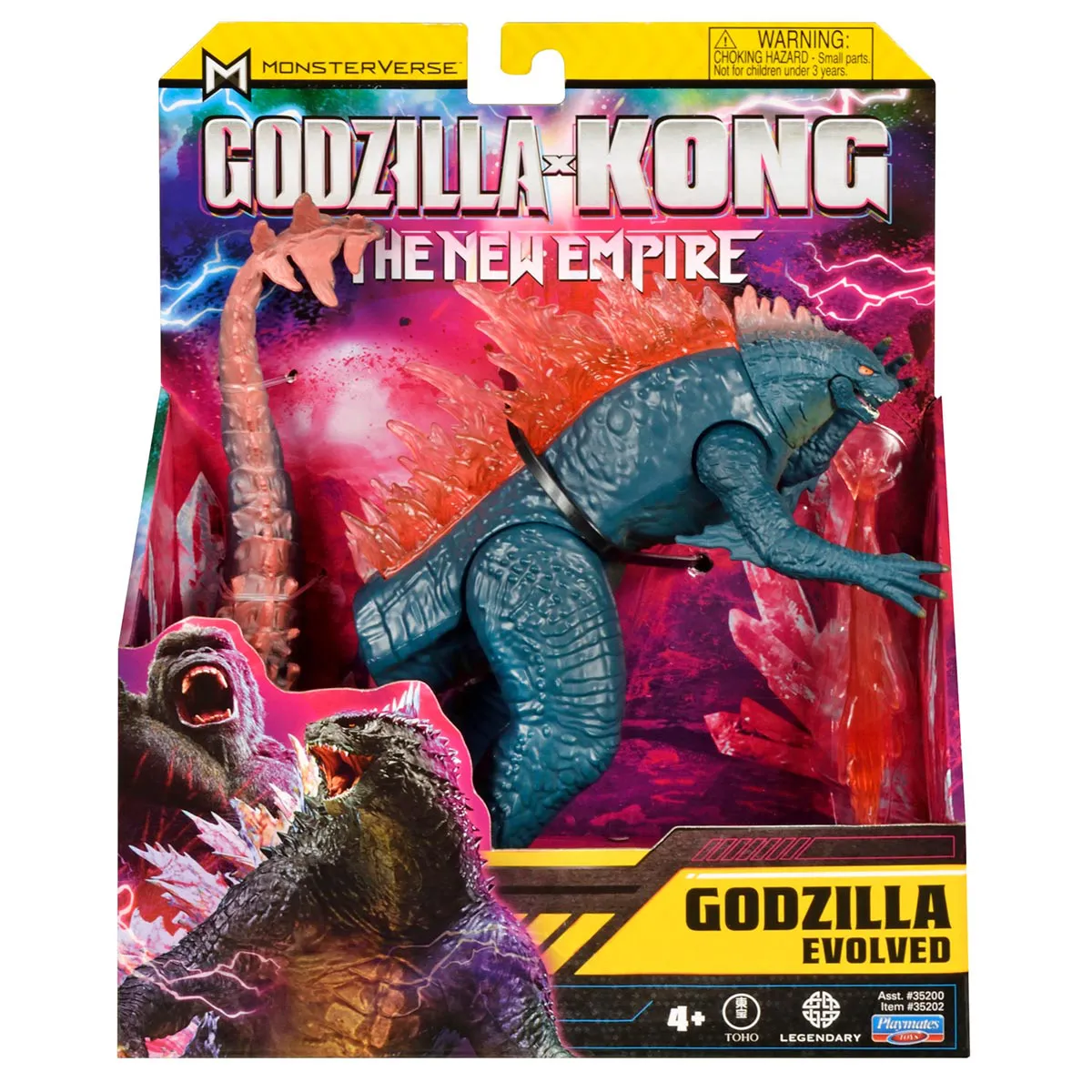 Boneco Godzilla Evoluído 15 Cm - Godzilla vs Kong 3554 - Sunny