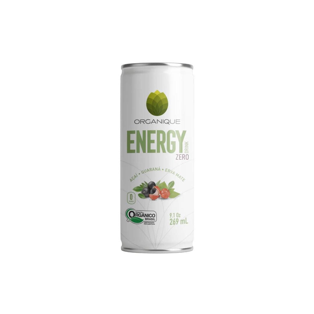 Energ tico Organique Energy Drink Sem A car Sabor A a Guaran e