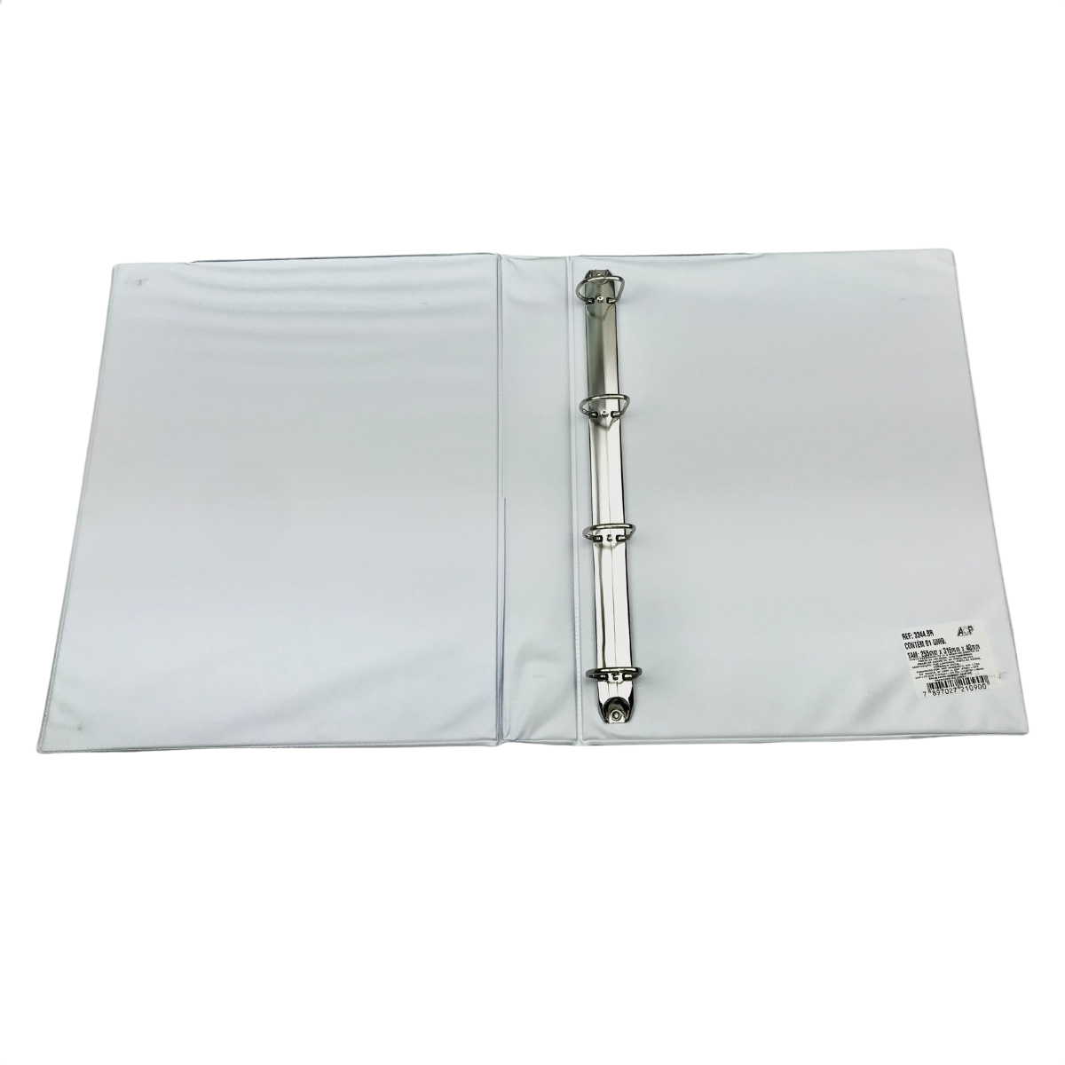 PASTA FICHARIO 4 ARG 265X315X40 (A4) REV CRISTAL BRANCA R.3344-BR