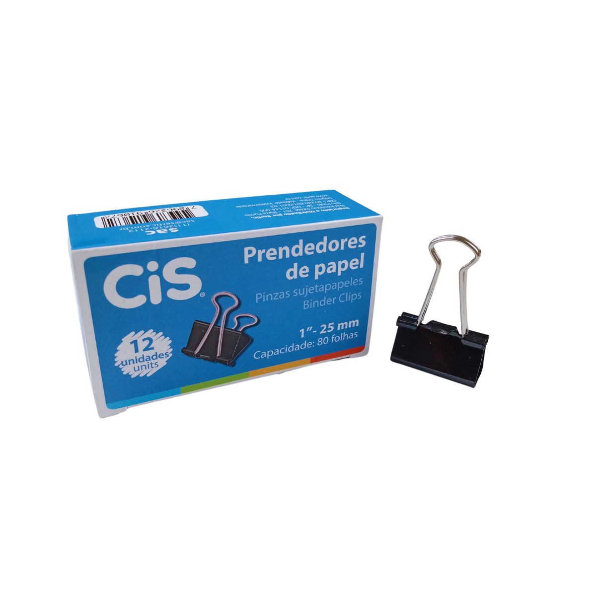 PRENDEDOR DE PAPEL 25MM CX C/12 291.5200 CIS Soluções em produtos