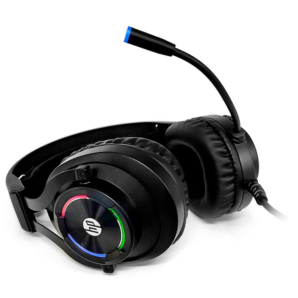 Headset Gamer HP RGB H360GS, Drivers 50mm, P2/USB, Preto R3 INFORMÁTICA