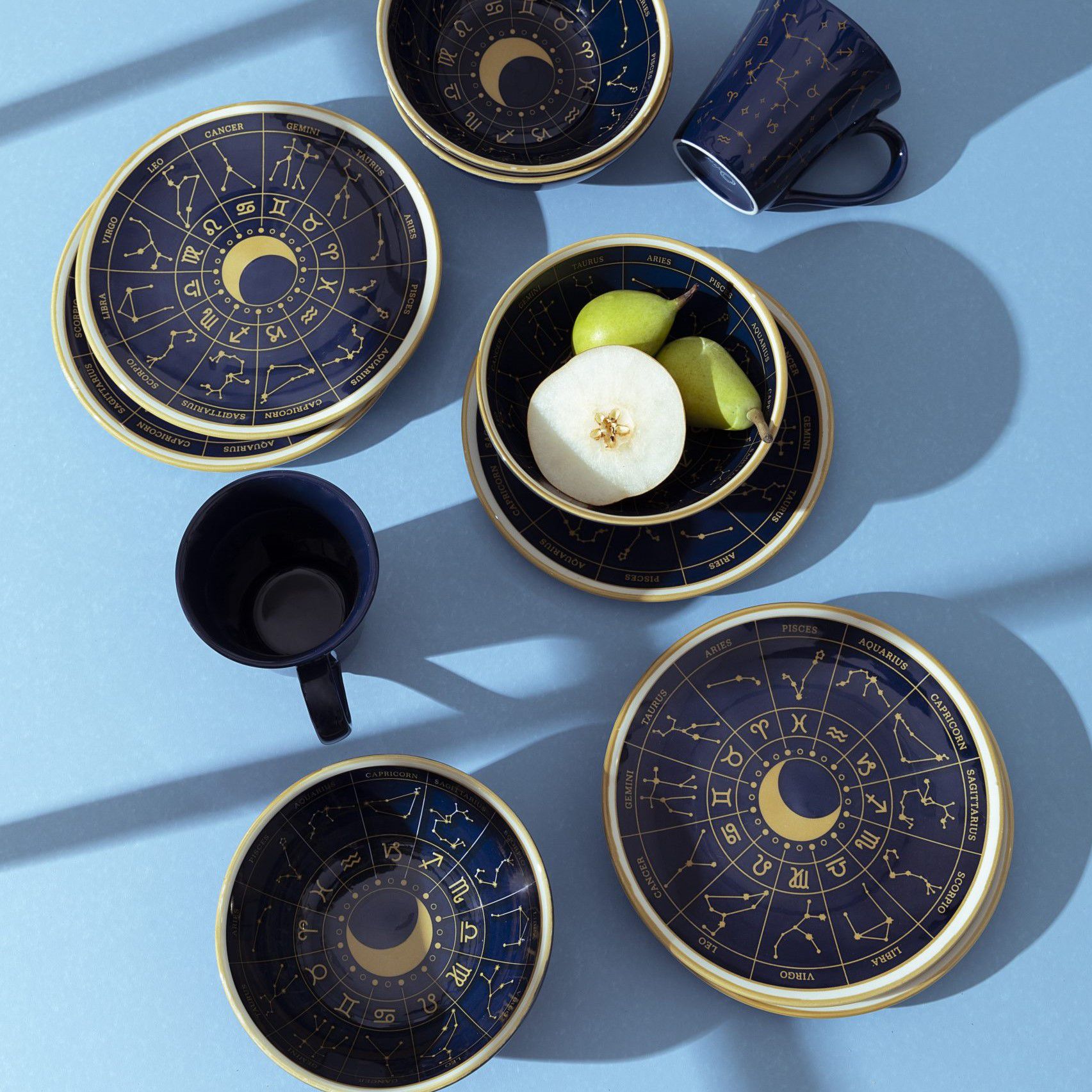 Conjunto De Lanche 3 Peças - Modelo Zodiaco Oxford - Amarinne Home