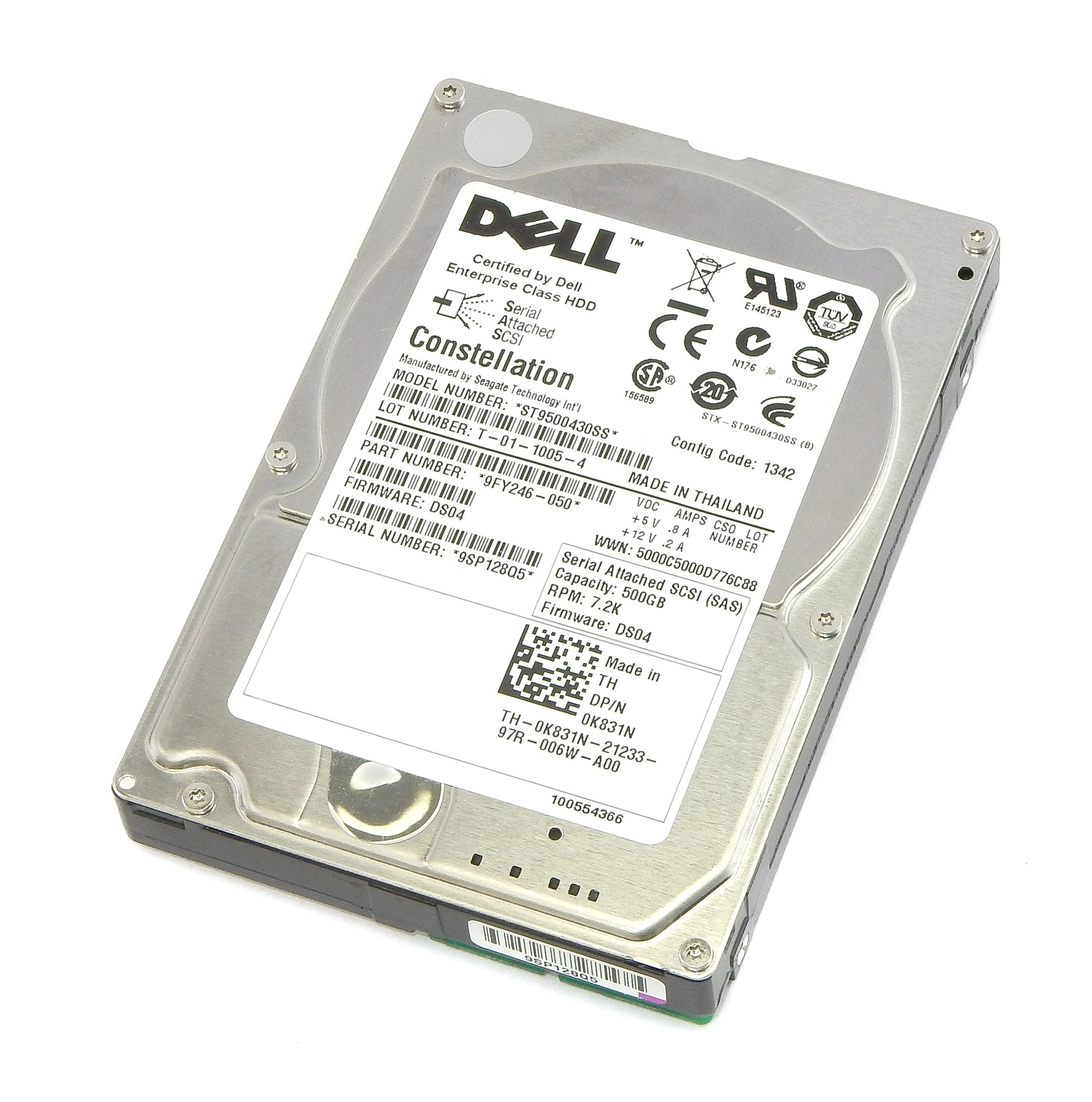 HD Seagate SAS 500Gb 7.2K 2.5