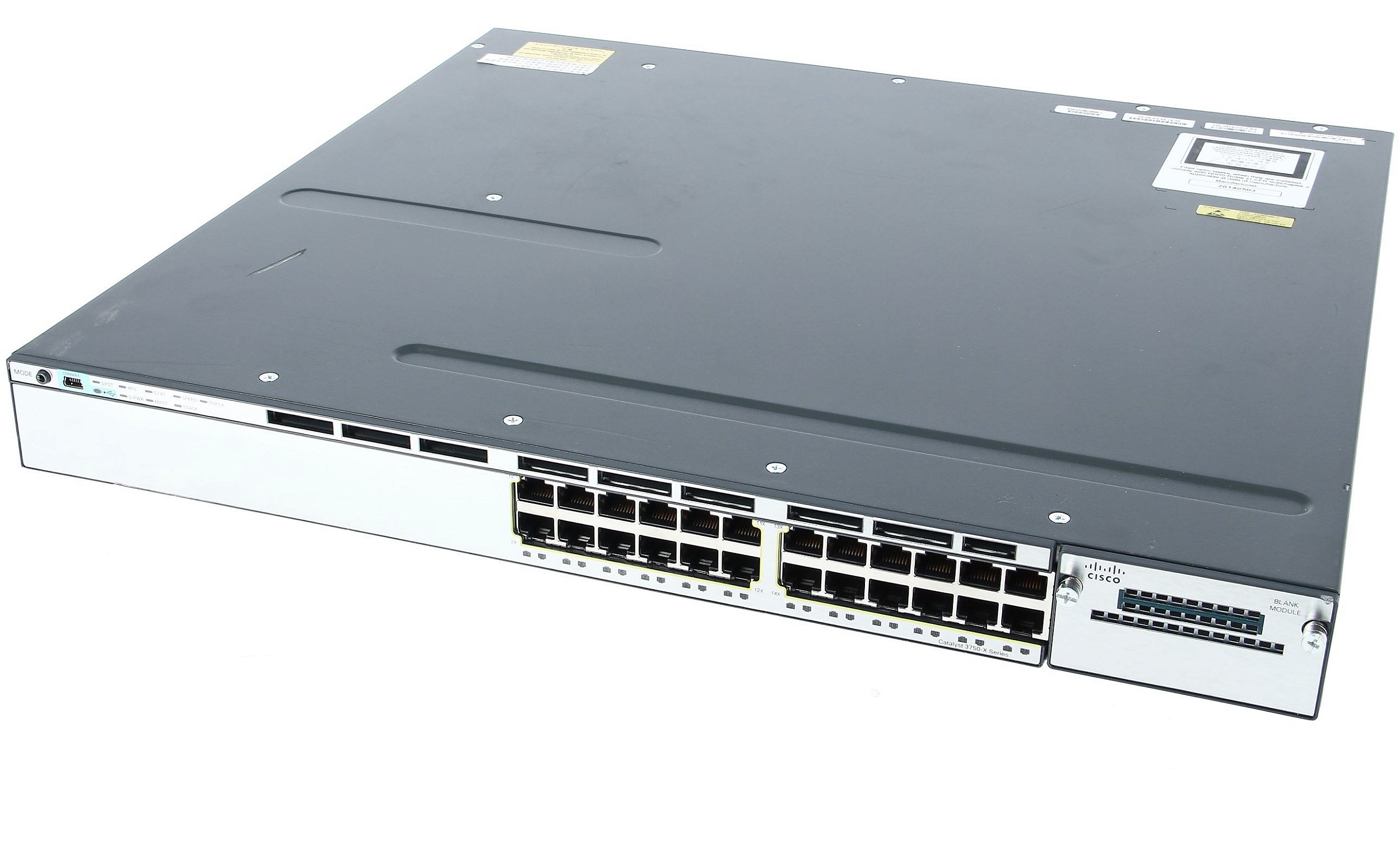 Switch Cisco Catalyst WS-3750X-24T-S - 24x 1Gbps - Seminovo - Infobell -  Equipamentos de TI para Data Center