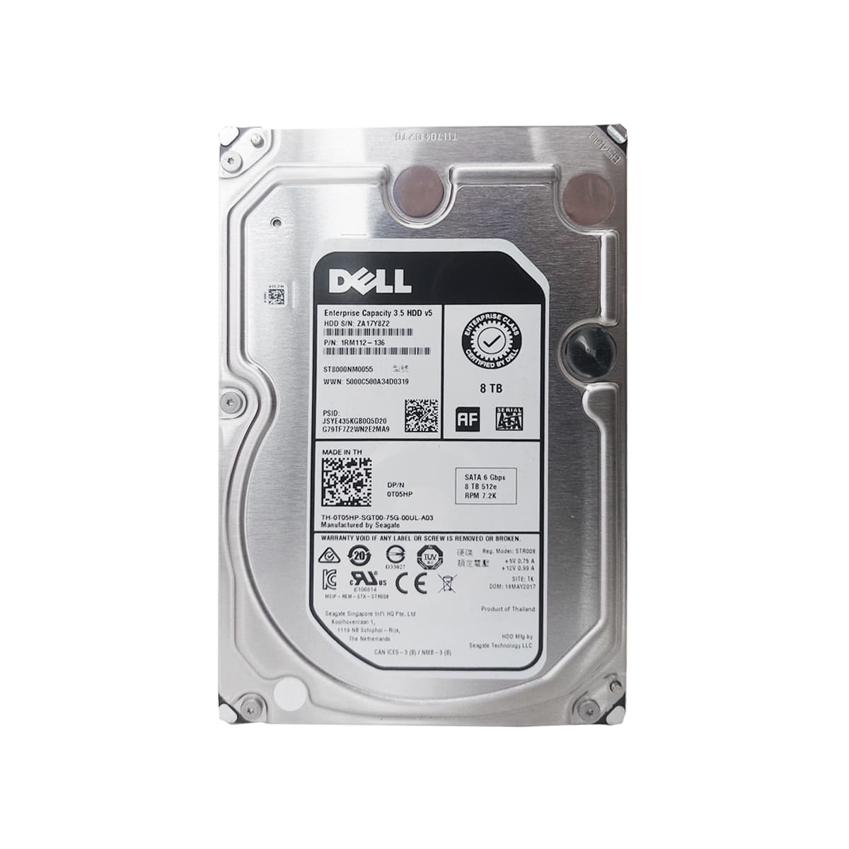 HD SATA Dell 8Tb 7.5K 6Gbps 3.5