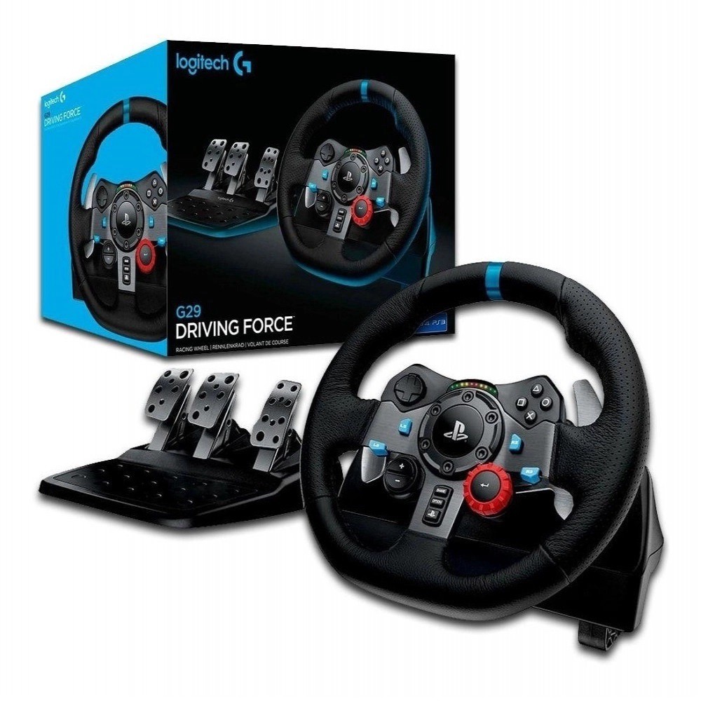 Volante Logitech G29 Driving Force para Jogos PC PS3 e PS4