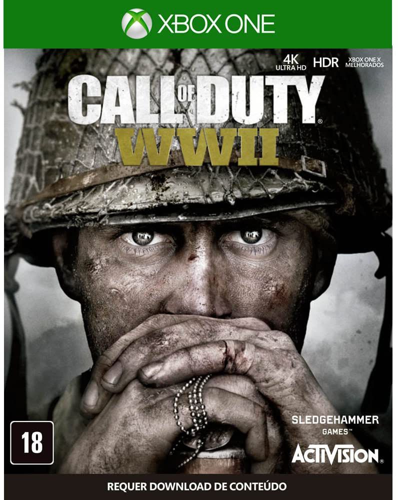 call of duty ww2 xbox one seminovo, midia fisica, garantia