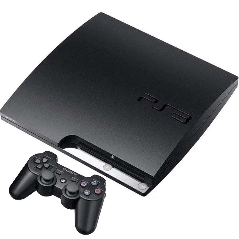 Console Sony PS3 Playstation 3 Slim 160GB com 1 Controle sem Fio e, games playstation  3 