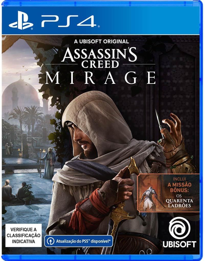 Jogo Assassin's Creed Mirage Ps4 Midia Fisica PT BR Original