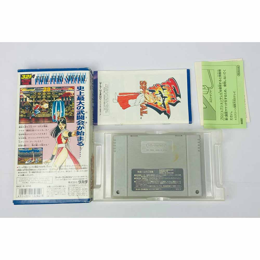 Boîte De Jeu Fatal Fury Special – Super Famicom JAP, Boîte Originale Seule, Très Bon état