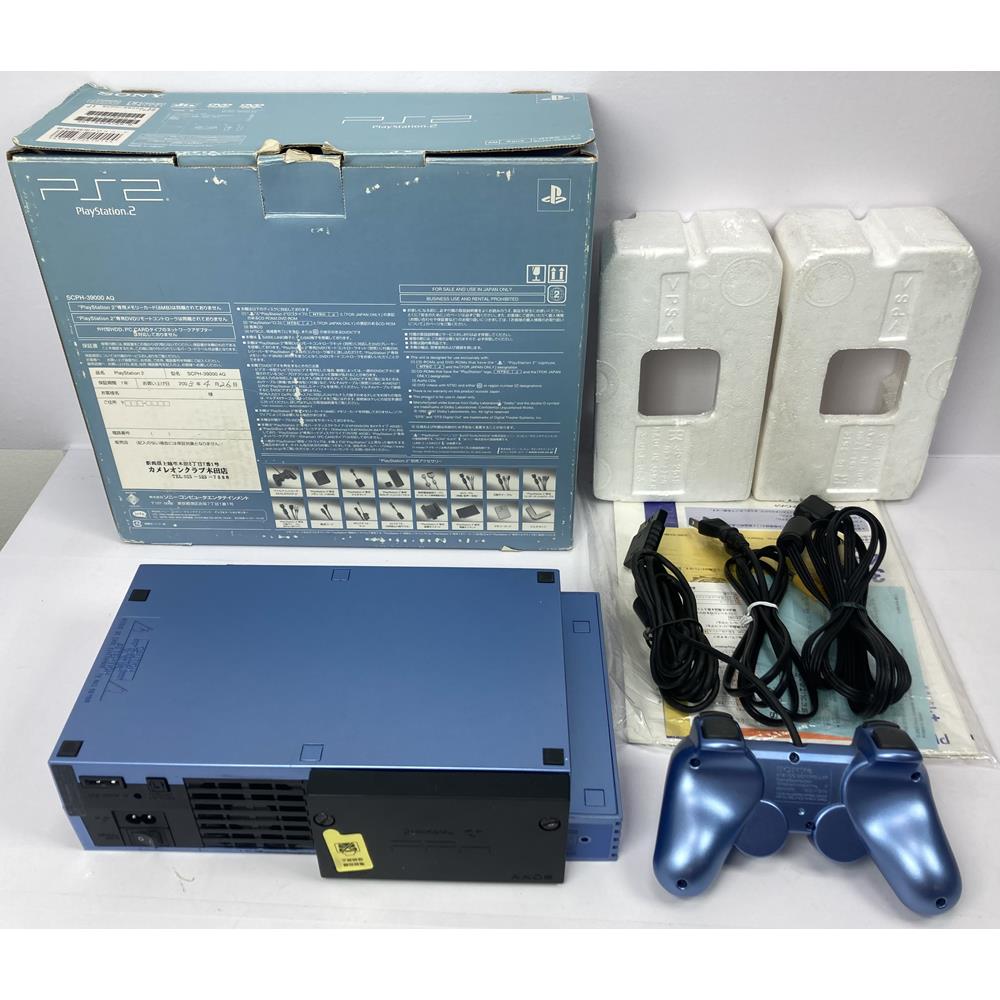 PlayStation 2, Aqua Blue, Na Caixa Seriado, Modelo SCPH 39000, PS2 ...