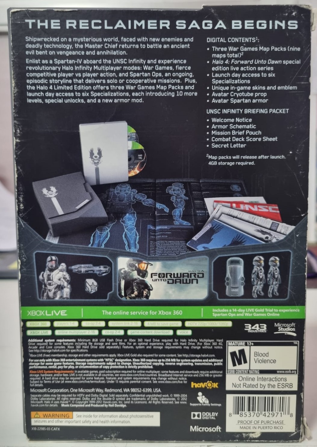 Halo 4 Limited Edition - Xbox 360 / Xbox One (Mídia Física) - USADO ...