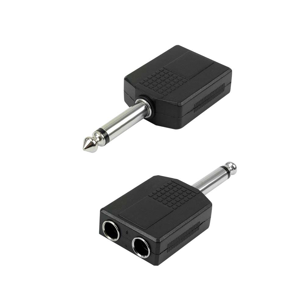 Adaptador P10 Macho Para 2 J10 P10 Fêmea Mono Plastico 1 Unidade Realtek Brasil 