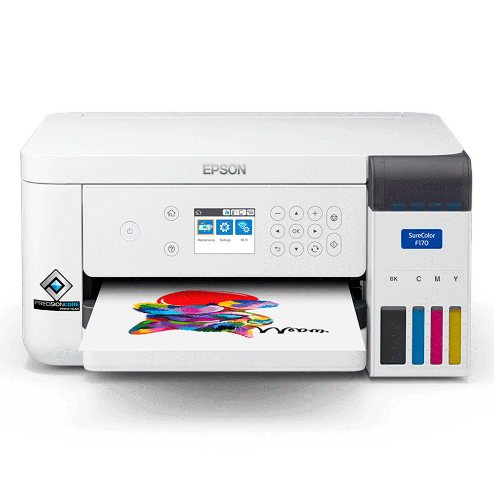 Impressora Epson Sublimatica SureColor F170, Jato de Tinta, Colorida,  wireless, USB, Visor LCD 2.4 - C11CJ80202 Bivolt - JM DISTRIBUIDORA