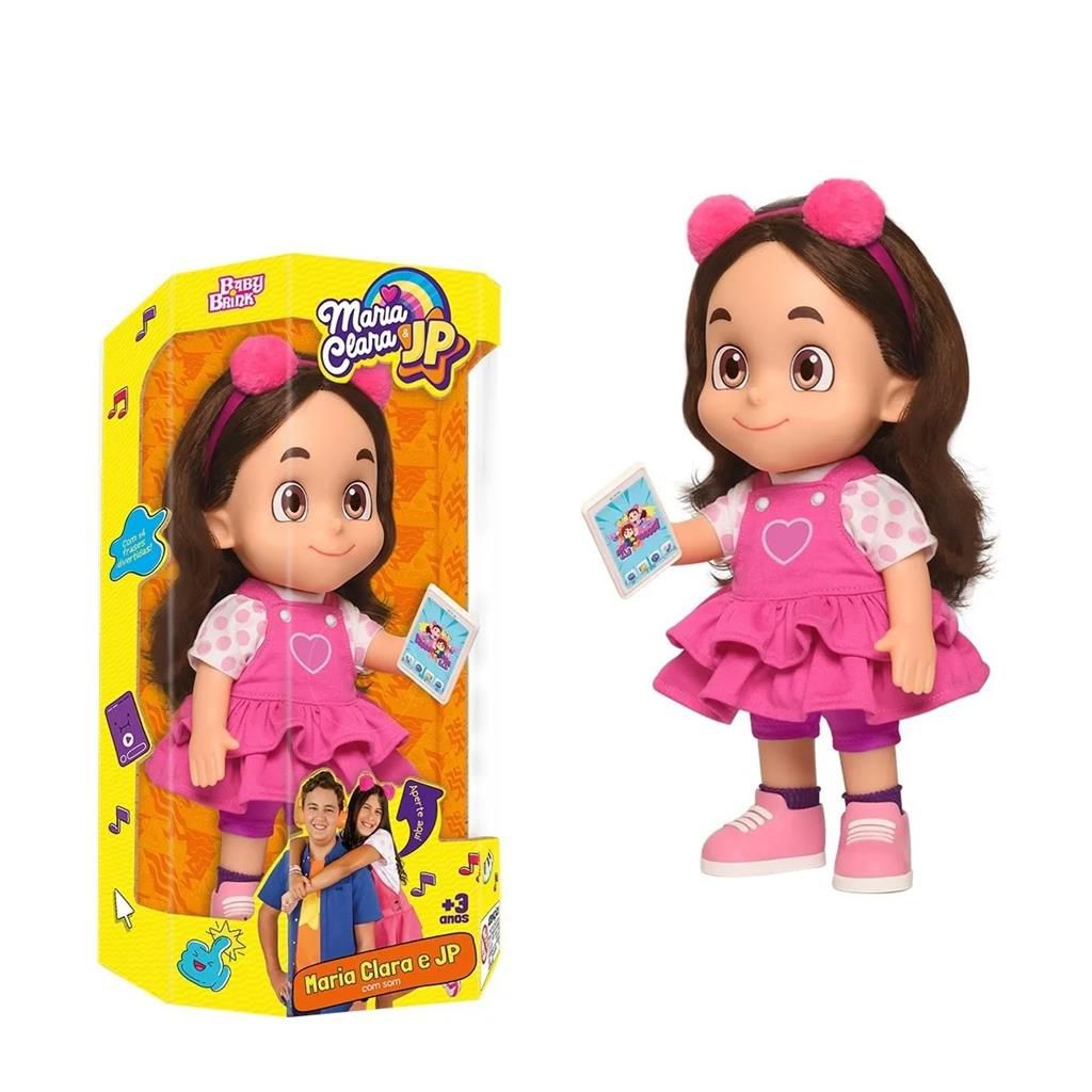 Boneca Mc Divertida Maria Clara 28cm r Original Baby Brink