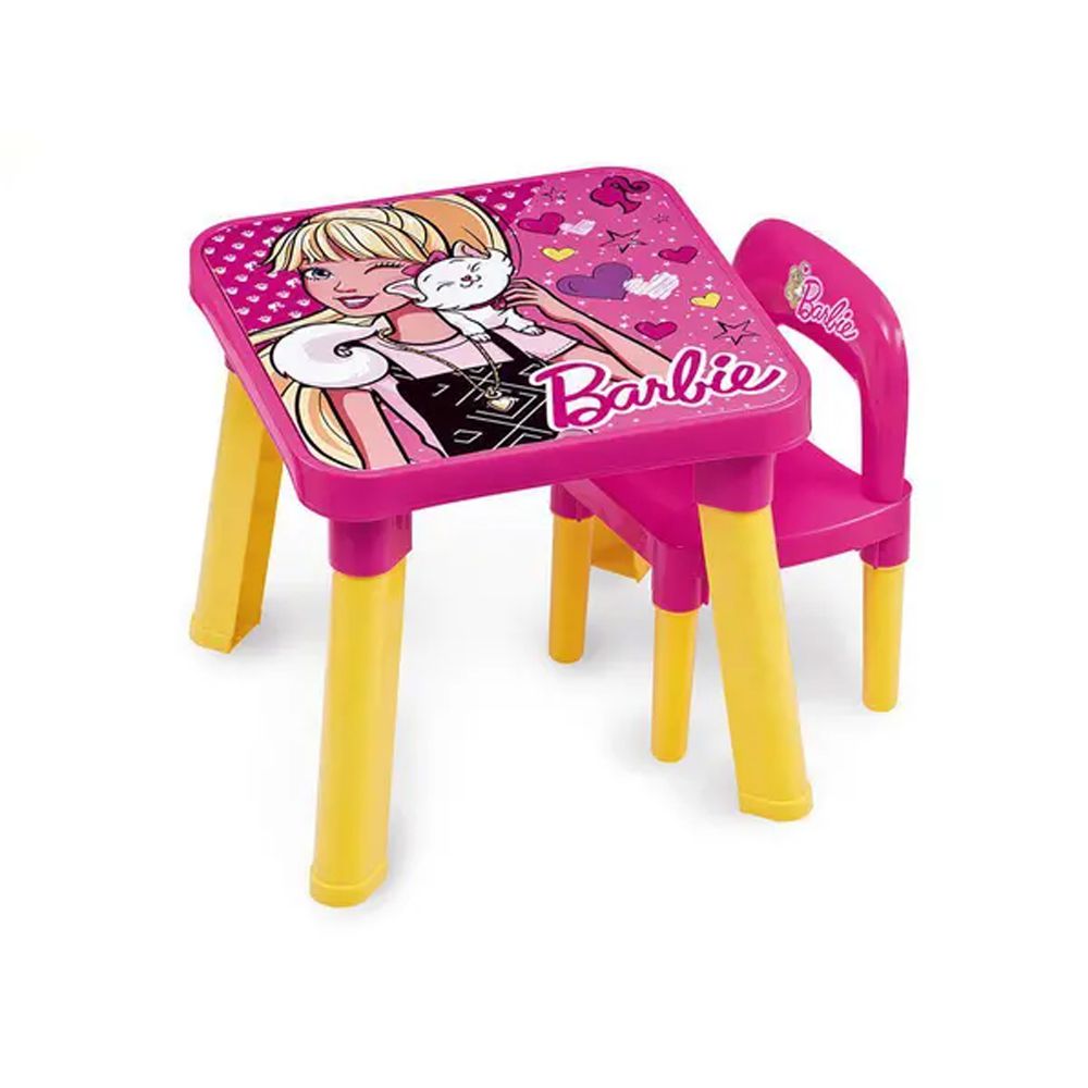 Mesa com Cadeira Infantil Rosa Barbie Fun - Loja Zuza Brinquedos | Ofertas  todos os dias