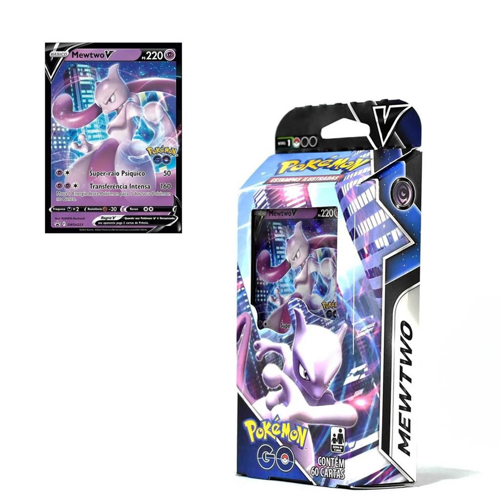 Original - Deck Inicial Pokemon go - Mewtwo copag raro em Promoção