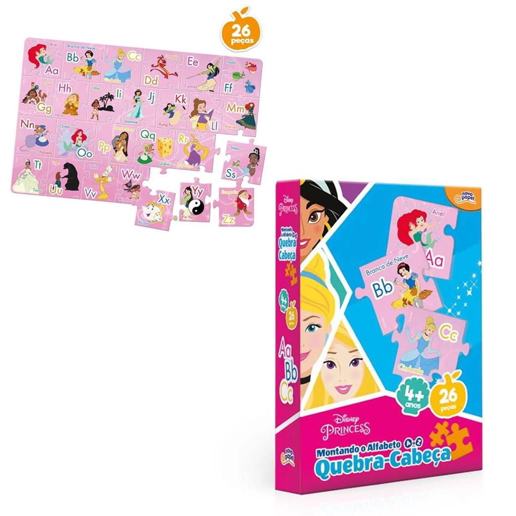 Quebra-cabeça Montando Números Jogo Princesas 1-20 Toyster - Loja