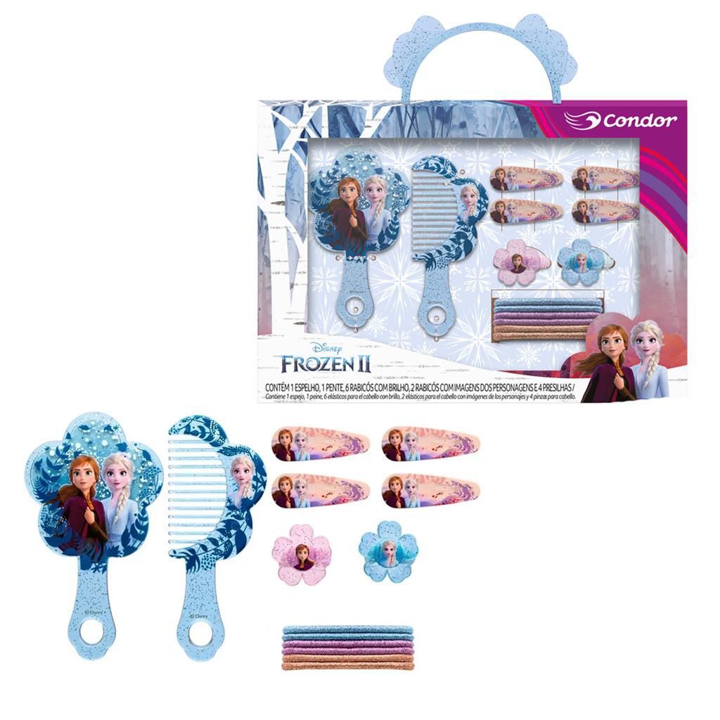 Comprar Caixa 14 acessórios cabelo Frozen II de Kidseuroswan