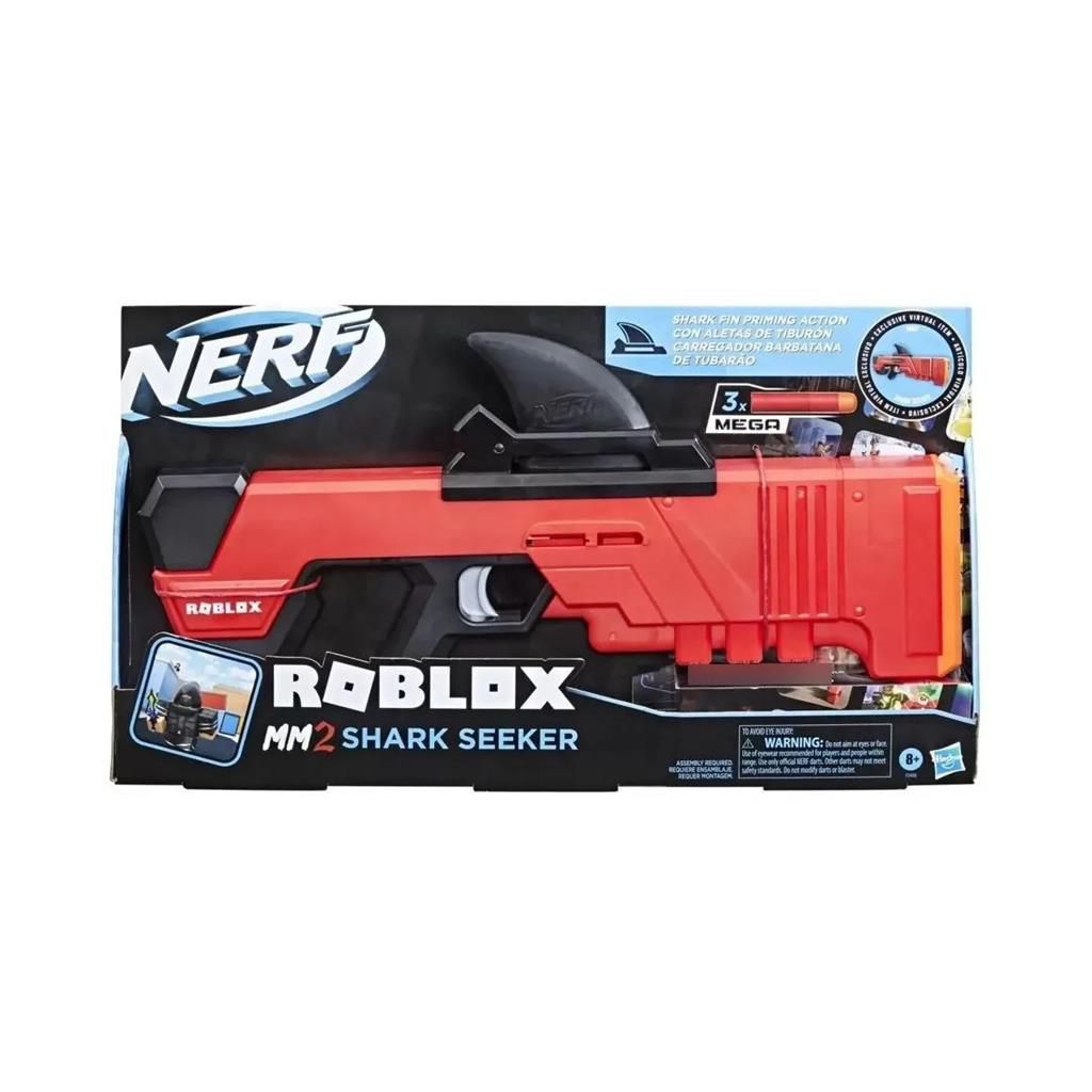 Nerf Roblox Shark Seeker Lançador com 3 dardos - Loja Zuza