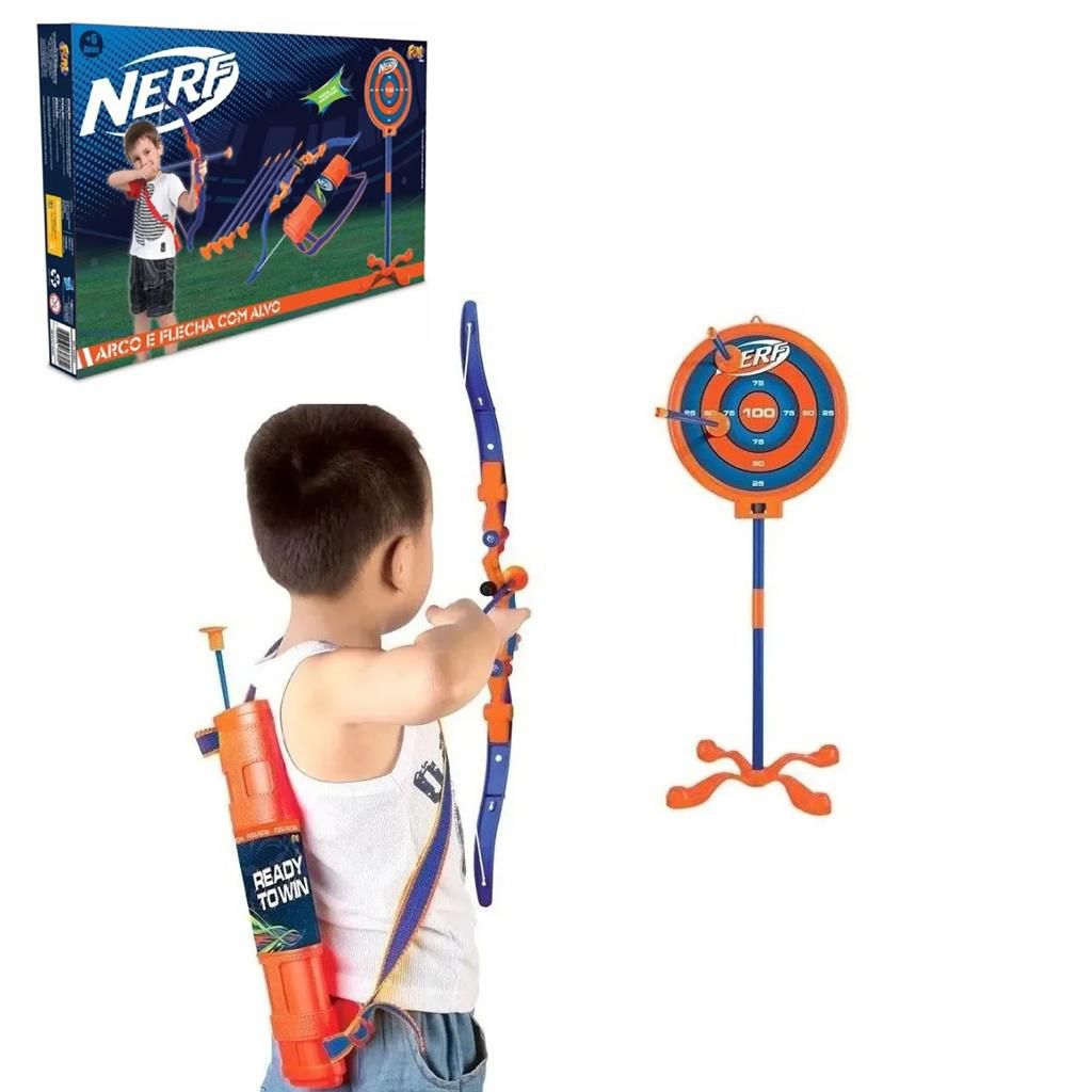 Nerf Arco E Flechas Com Alvo Laser Nf - Pirlimpimpim Brinquedos