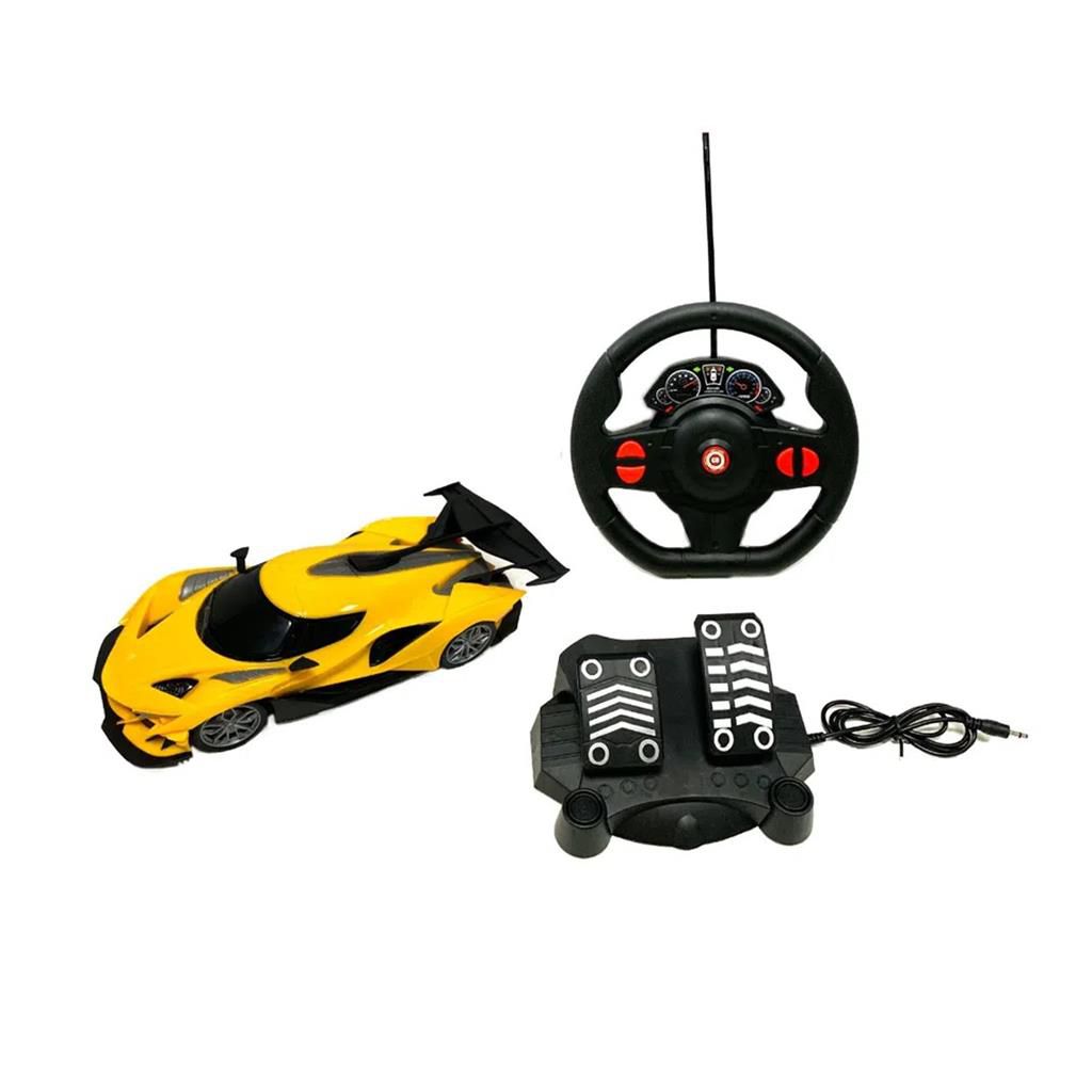 Carro Controle Remoto Carrinho Brinquedo Racing Luzes Led Cor