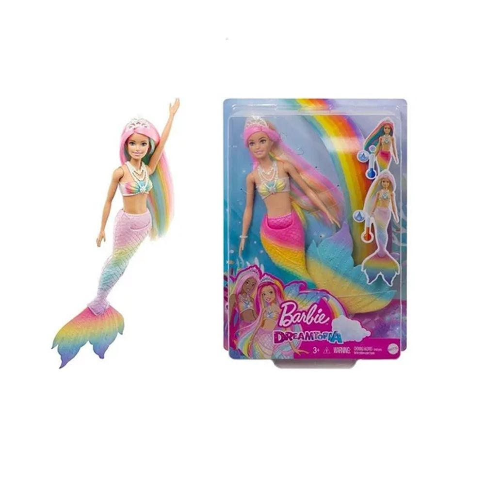 Boneca Barbie Sereia Dreamtopia, Colorida, Mattel 