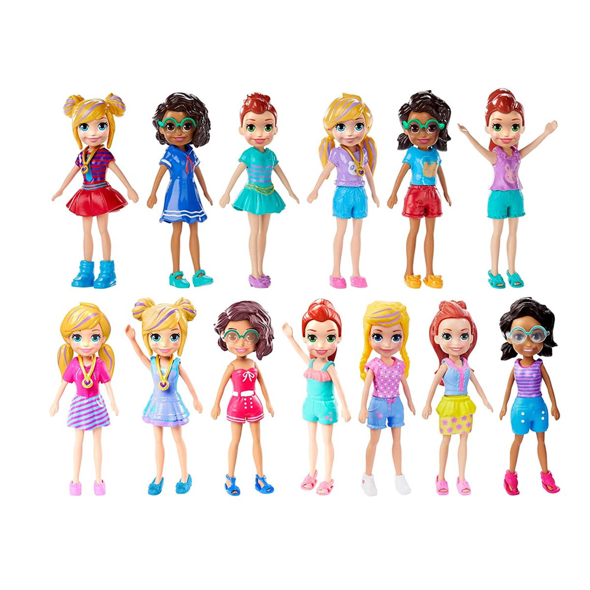 Boneca Infantil Polly Pocket 2 Amigas Brinquedo Mattel - Loja Zuza