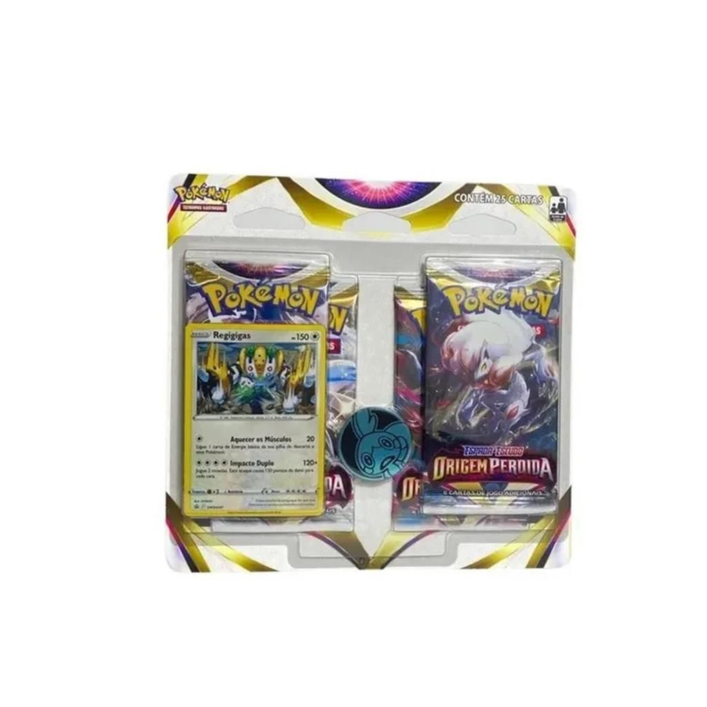 Blister Quadruplo Pokémon Origem Perdida Regigigas 31666 Copag em Promoção  na Americanas