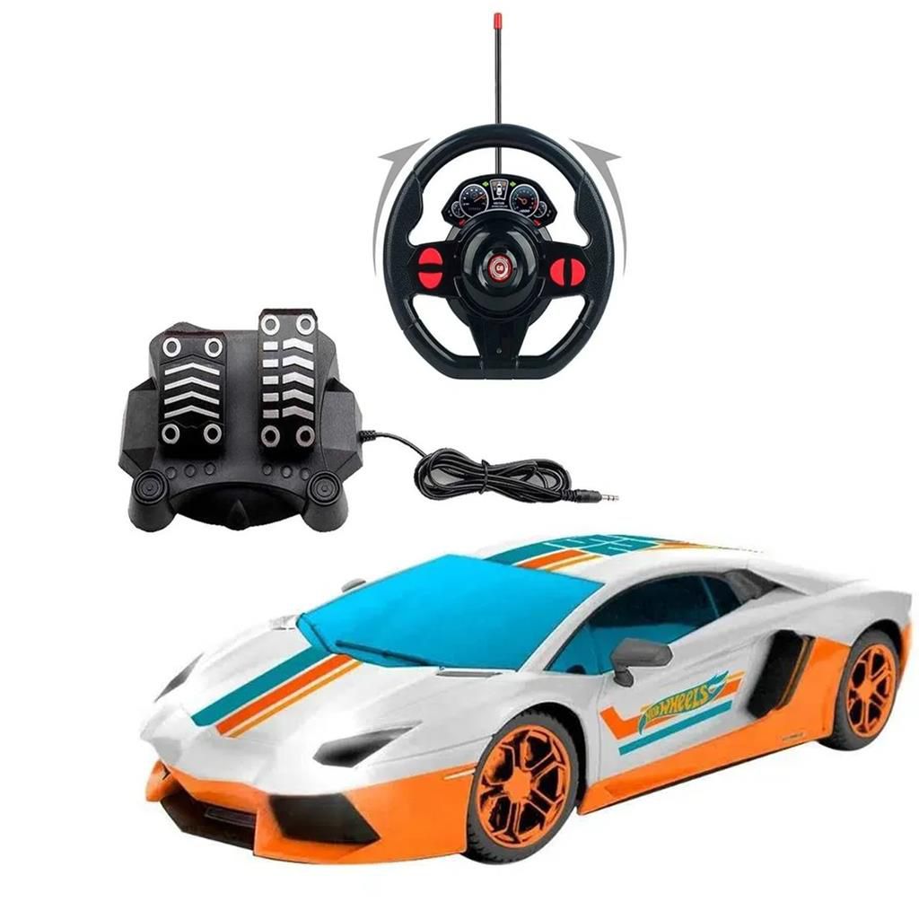 Carrinho De Controle Remoto Turbo Tiger Hot Wheels Candide - 4546