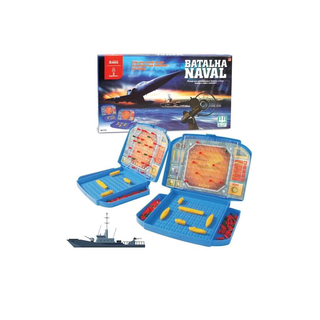 Jogo de Tabuleiro Batalha Naval Brinquedo Infantil de Estrategia