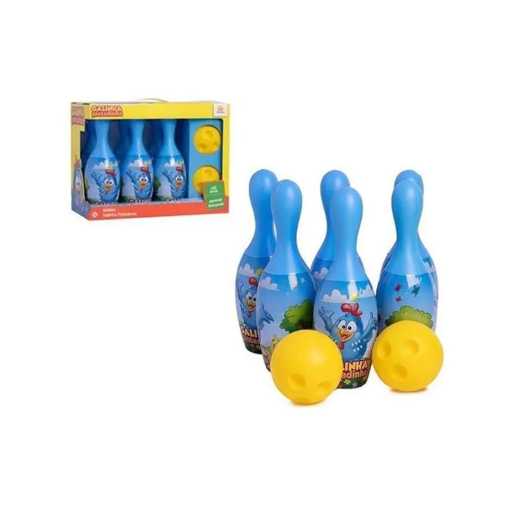 Jogo De Boliche Galinha Pintadinha Infantil 2 Bolas Angel - Loja Zuza  Brinquedos