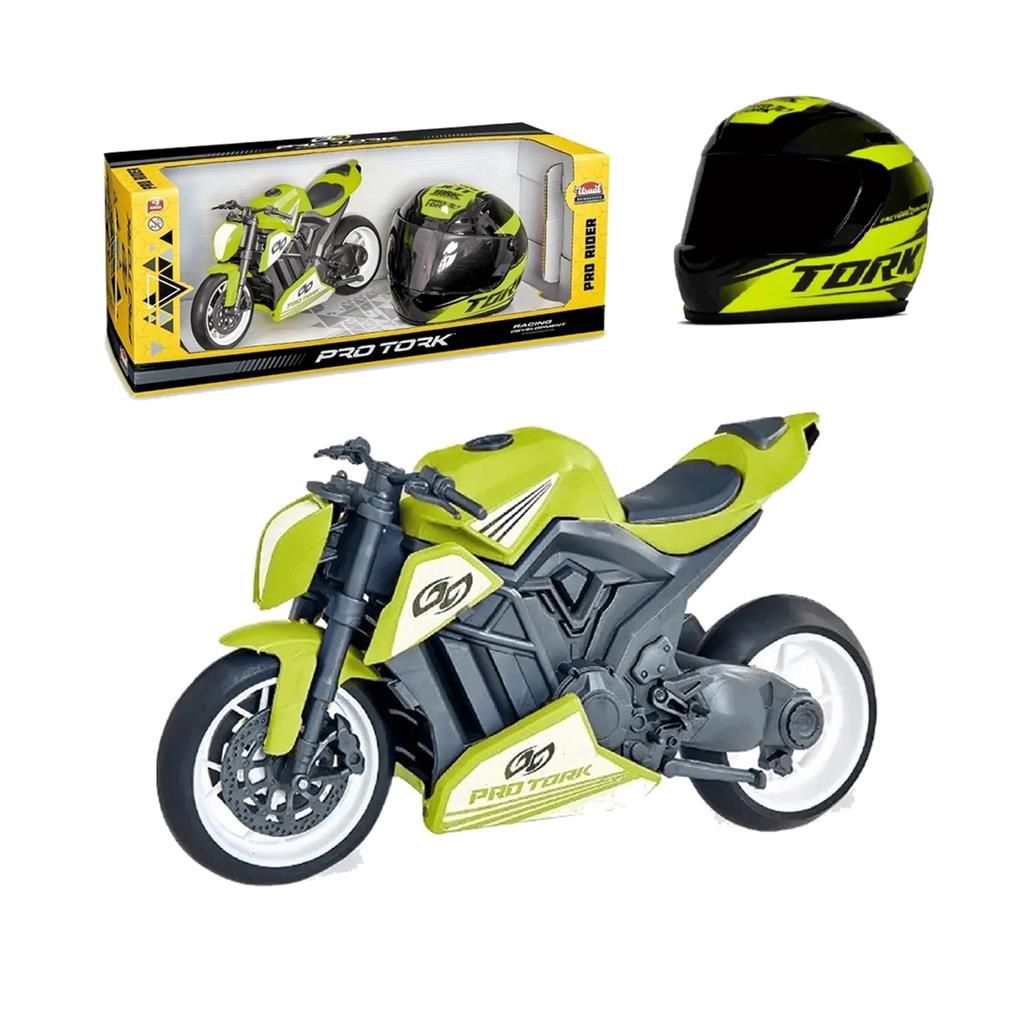 Brinquedo Infantil Motinha Moto Com Capacete Protork - Loja Zuza