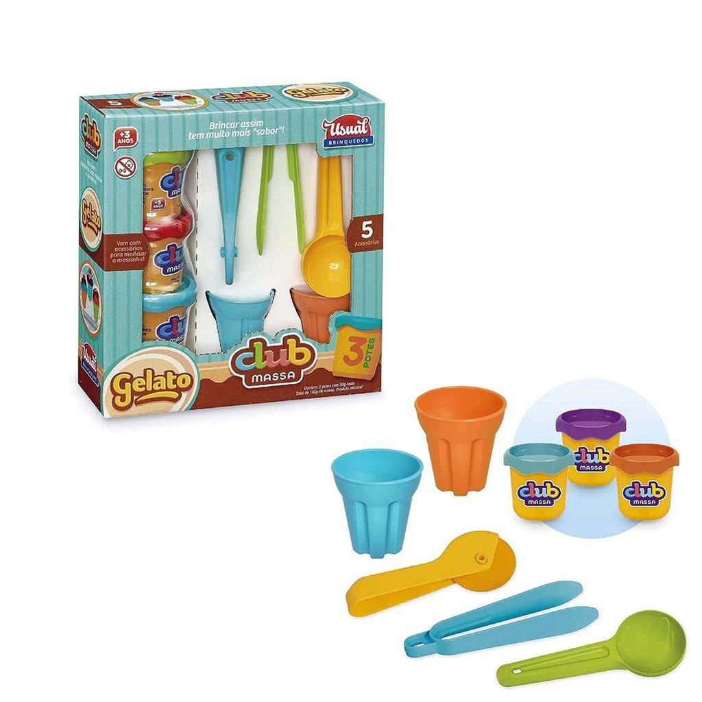 Kit Massinha de Modelar Sorveteria com Acessórios Maravilhas do Lar - Kit  Massinha de Modelar Sorveteria com Acessórios - Toys 4 Fun