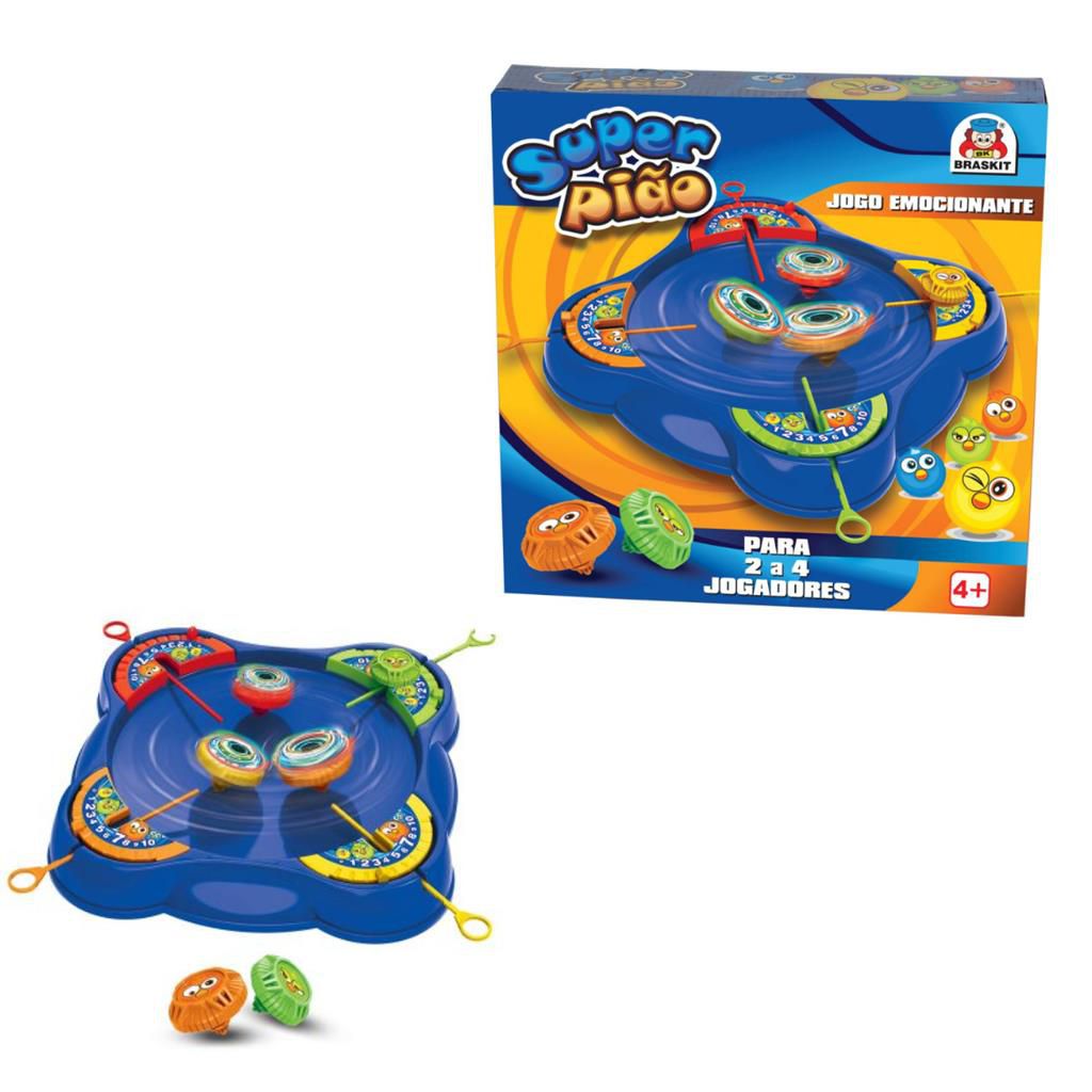 Brinquedo Infantil Pião e Lançador Spin Blade Kit 4 Unidades - Cim Toys -  Jogos - Magazine Luiza