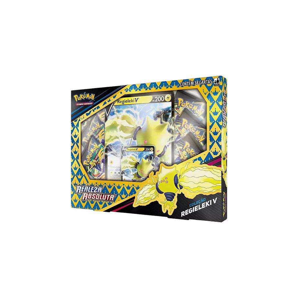 Box Pokémon Regieleki V Realeza Absoluta Cartas Copag Jogo