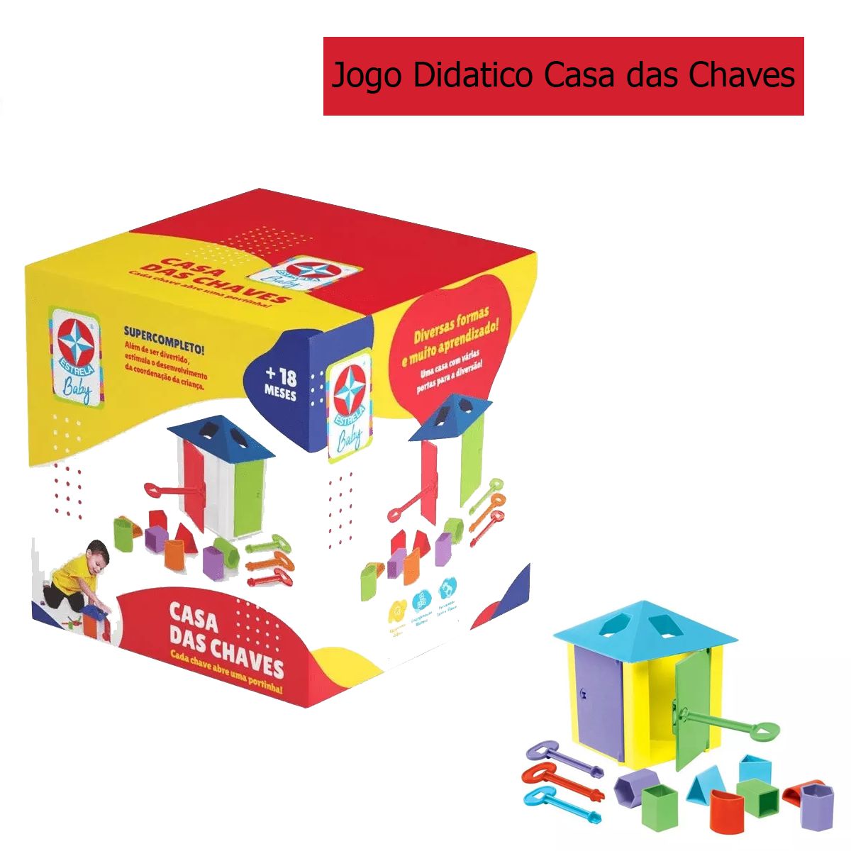 Jogo Educativo Casa das Chaves Estrela Baby - Loja Zuza Brinquedos