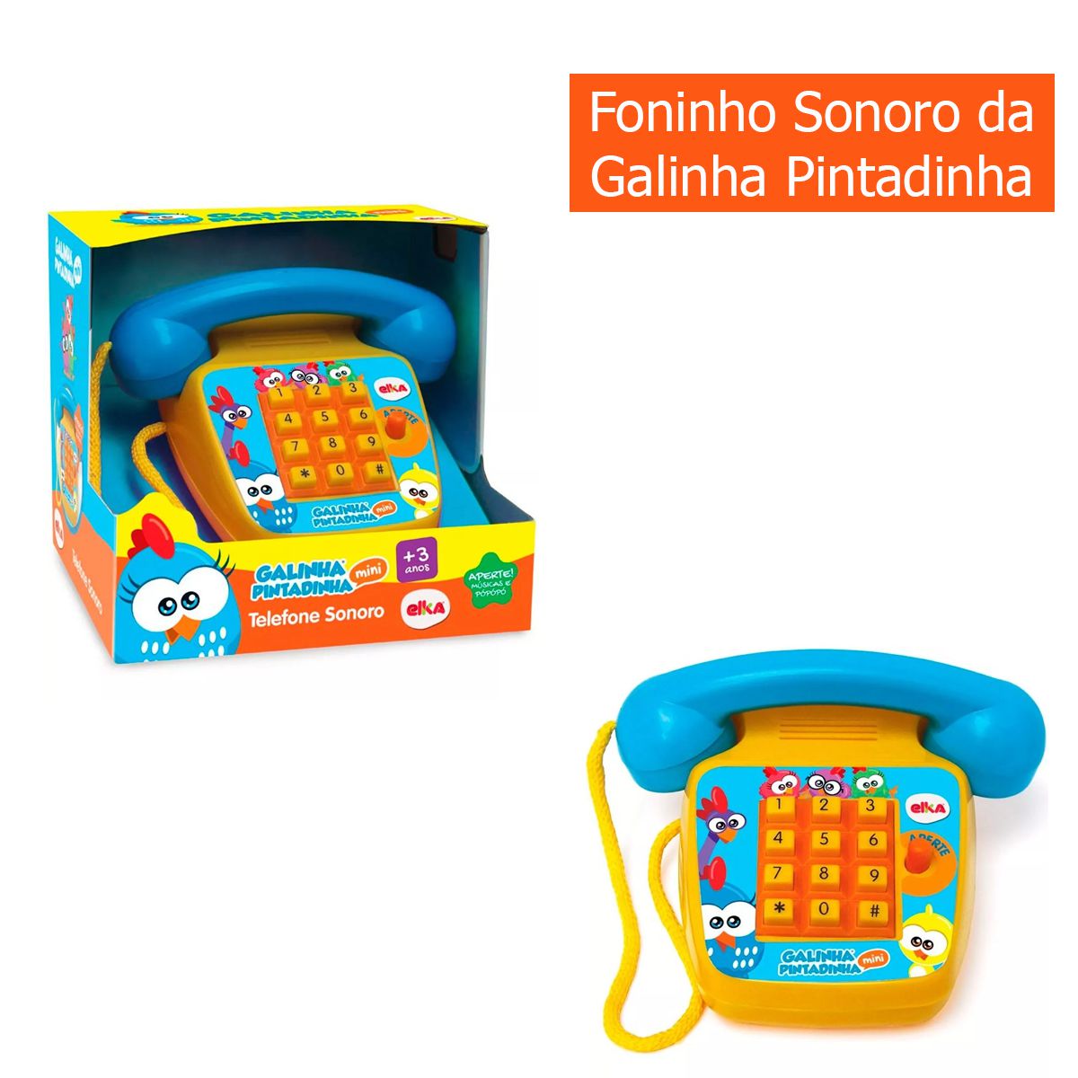 Bonecos e Bonecas - Galinha Pintadinha Mini Musical - Elka - Loja