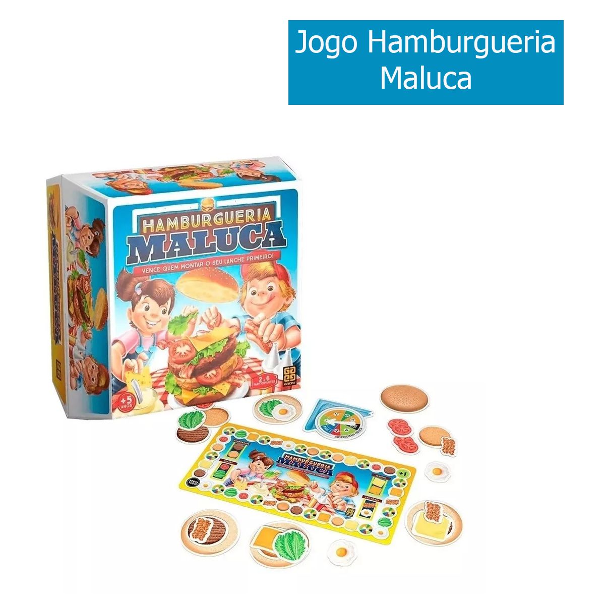 Jogos Para Criança De Tabuleiro Pizzaria Maluca Coleção Grow – Maior Loja  de Brinquedos da Região