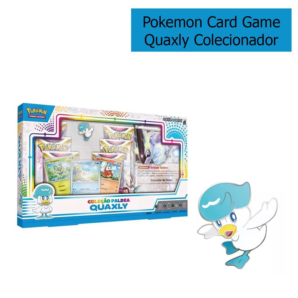 Box de Cartas - Pokémon EI - Paldea - Quaxly - Copag