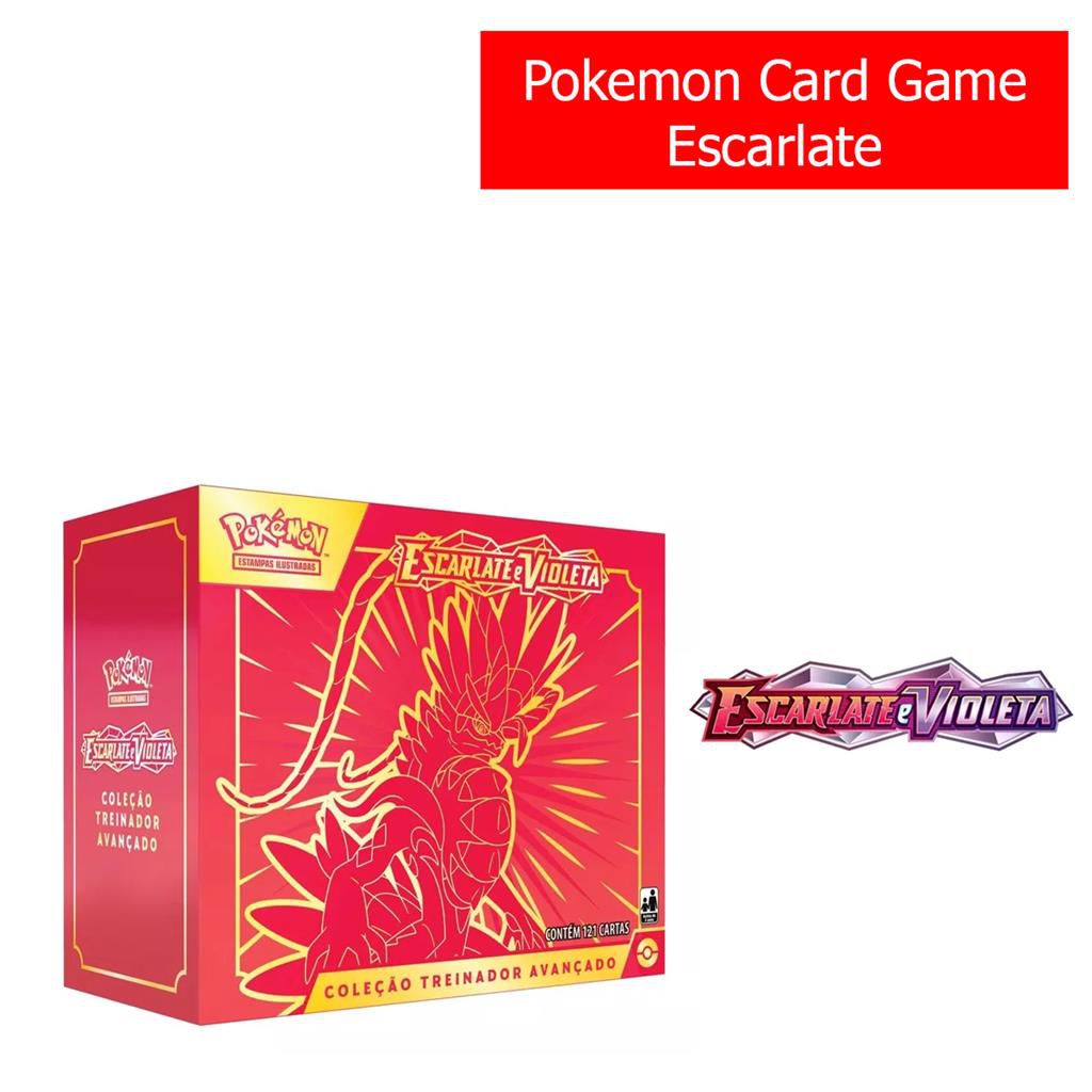 Box de Cartas Pokémon Escarlate e Violeta Miraidon Copag 121 Cartas