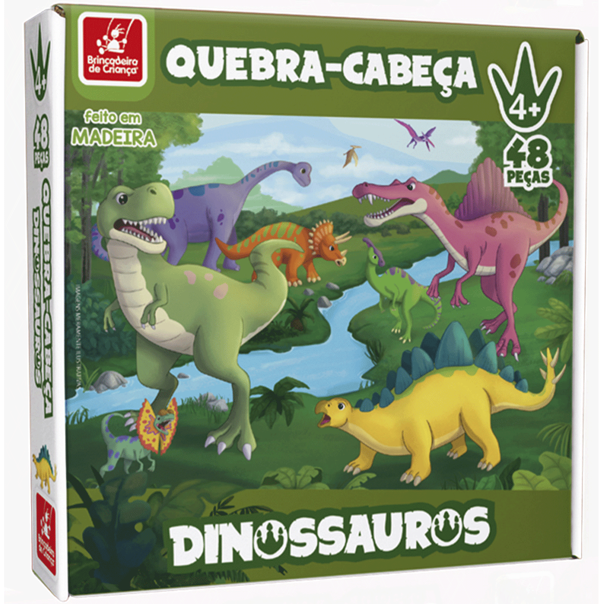 Dinossauros - Quebra- Cabeça/ 75 Peças- Jogo Educativo - Alex